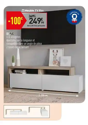 Conforama Meuble TV Fizz offre