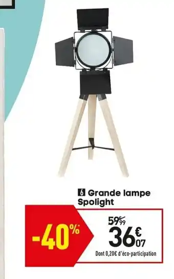 Conforama Grande Lampe Spolight offre