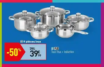 9 Pièces Inox