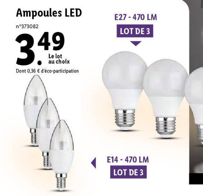 Promo Ampoules LED chez Lidl