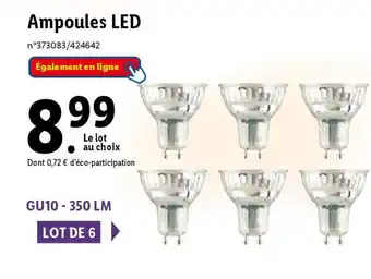 Lidl Ampoules LED offre