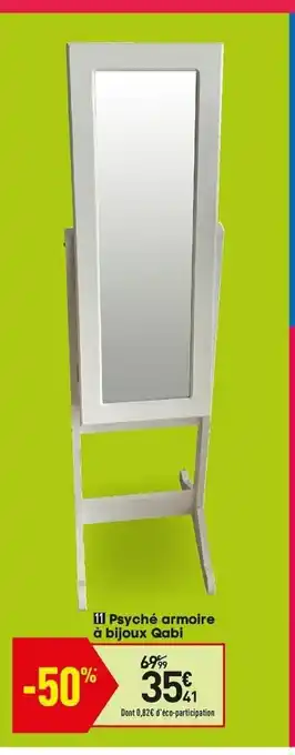 Conforama Psychè Armoire a Bijoux Qabi offre