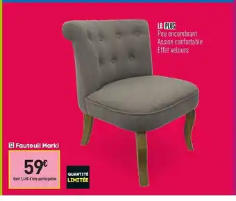 Conforama Fauteuil Marku offre