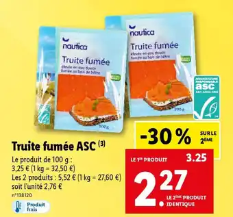 Lidl Truite fumée ASC (3) offre