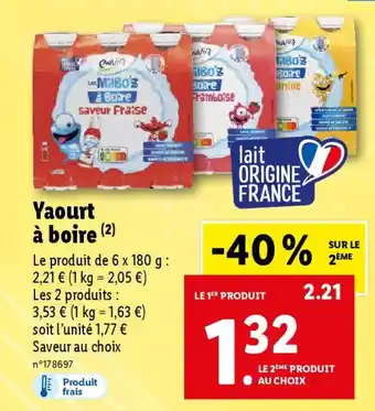 Lidl Yaourt à boire (2) offre