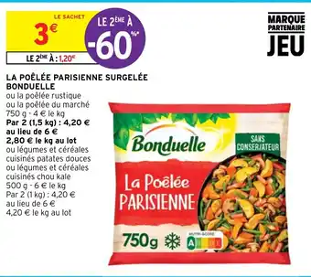 Intermarché LA POÊLÉE PARISIENNE SURGELÉE BONDUELLE offre