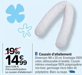 Carrefour i Coussin d'allaitement offre