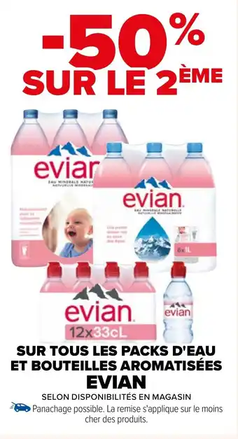 Carrefour SUR TOUS LES PACKS D'EAU ET BOUTEILLES AROMATISÉES offre