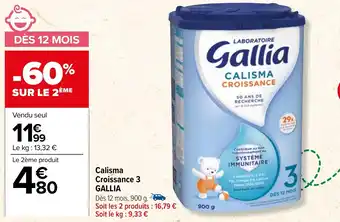 Carrefour Calisma Croissance 3 GALLIA offre