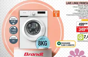 Cora x Carrefour LAVE LINGE FRONTAL offre