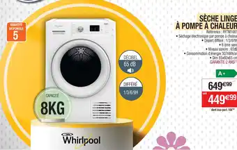 Cora x Carrefour SÈCHE LINGE À POMPE À CHALEUR offre