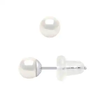 E.Leclerc Splendia - boucles d'oreilles perles de culture d'eau douce bouton offre