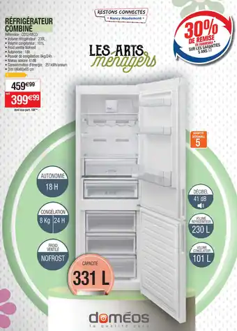 Cora x Carrefour RÉFRIGÉRATEUR COMBINÉ offre