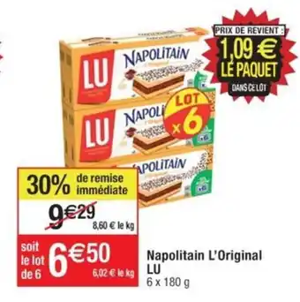 Cora x Carrefour Napolitain L'Original LU offre