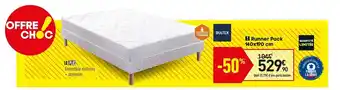 Conforama Runner pack 140x190 cm offre