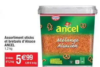 Cora x Carrefour Assortiment sticks et bretzels d'Alsace ANCEL 1,2 kg offre