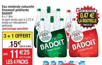 Cora x Carrefour Eau minérale naturelle finement pétillante BADOIT offre