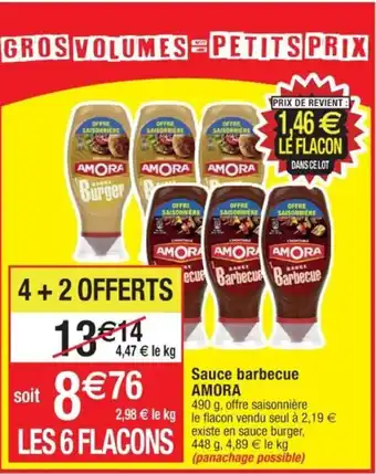 Cora x Carrefour Sauce barbecue AMORA offre