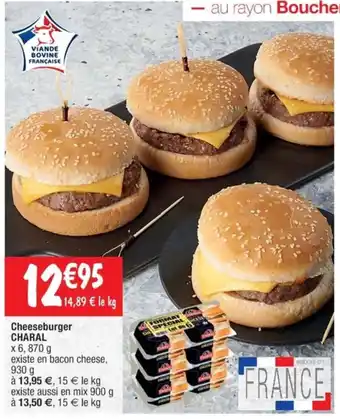 Cora x Carrefour Cheeseburger CHARAL offre