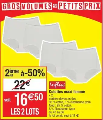 Cora x Carrefour Culottes maxi femme offre