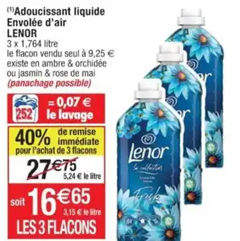 Cora x Carrefour (1)Adoucissant liquide Envolée d'air LENOR offre