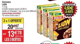 Cora x Carrefour Céréales LION offre