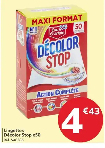 Gifi Lingettes Décolor Stop x50 Réf. 548385 offre