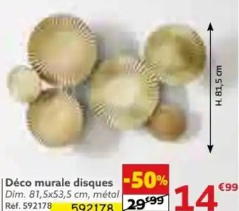 Gifi Déco murale disques offre