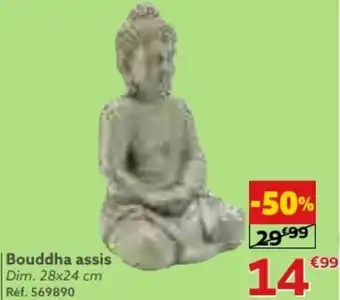 Gifi Bouddha assis Dim. 28x24 cm offre