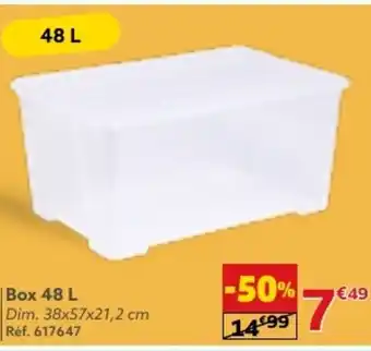 Gifi Box 48 L Dim. 38x57x21,2 cm offre