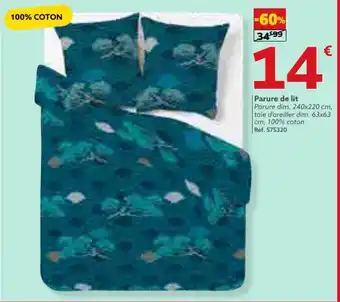 Gifi Parure de lit Parure dim. 240x220 cm, offre