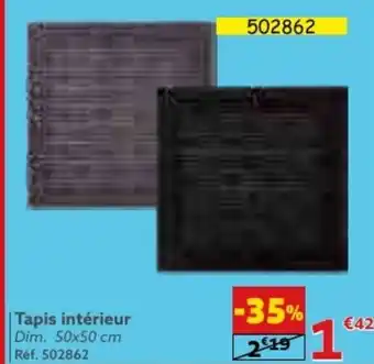 Gifi Tapis intérieur Dim. 50x50 cm Réf. 502862 offre