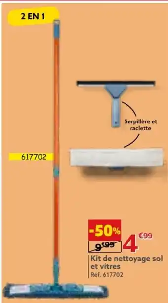 Gifi | Kit de nettoyage sol et vitres offre