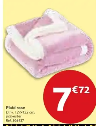Gifi Plaid rose offre