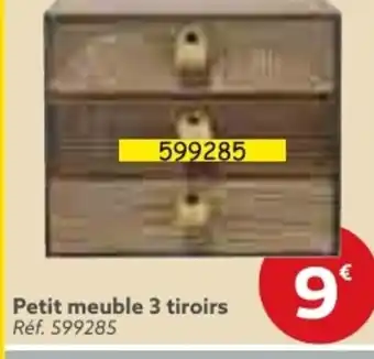 Gifi Petit meuble 3 tiroirs Réf. 599285 offre