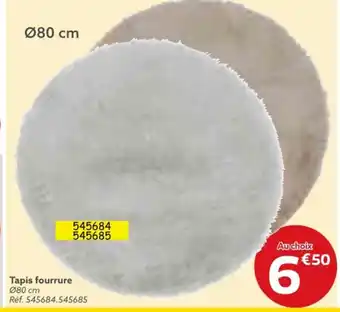 Gifi Tapis fourrure offre