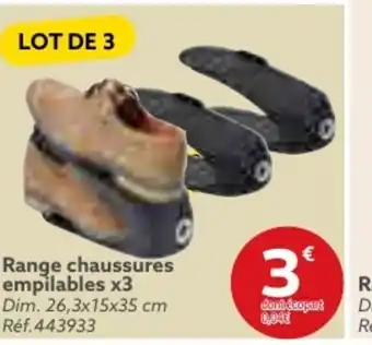 Gifi Range chaussures empilables x3 offre