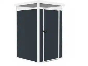Bricomarché Abri de jardin baltimore en résine - gris - 1.70 m² - 1.30 x 1.30 m offre