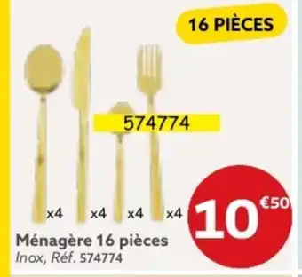 Gifi Ménagère 16 pièces offre