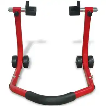 Support enclos arrière pour moto rouge