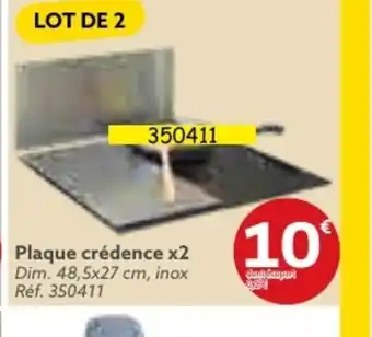 Gifi Plaque crédence x2 offre