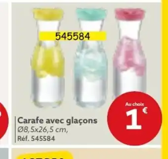 Gifi Carafe avec glaçons offre