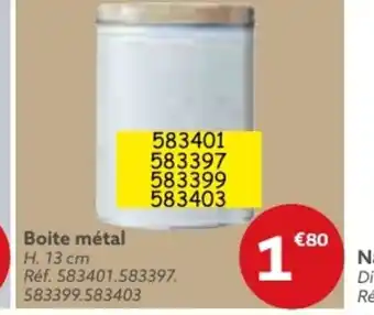 Boite métal