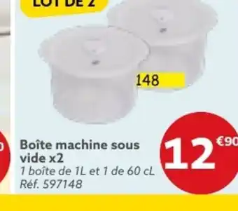 Gifi Boîte machine sous vide x2 offre