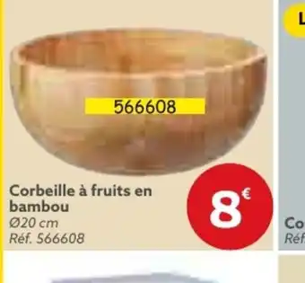 Gifi Corbeille à fruits en bambou offre