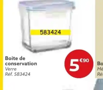 Boite de conservation