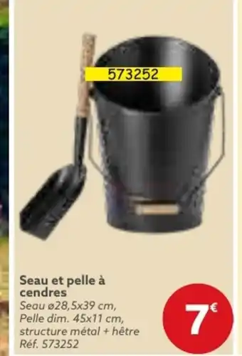 Gifi Seau et pelle à cendres offre