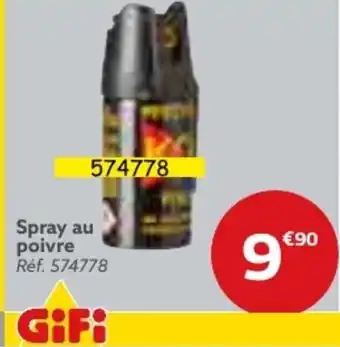 Gifi Spray au poivre offre