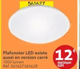 Gifi Plafonnier LED existe aussi en version carré offre