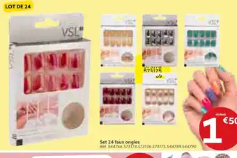 Gifi Set 24 faux ongles offre